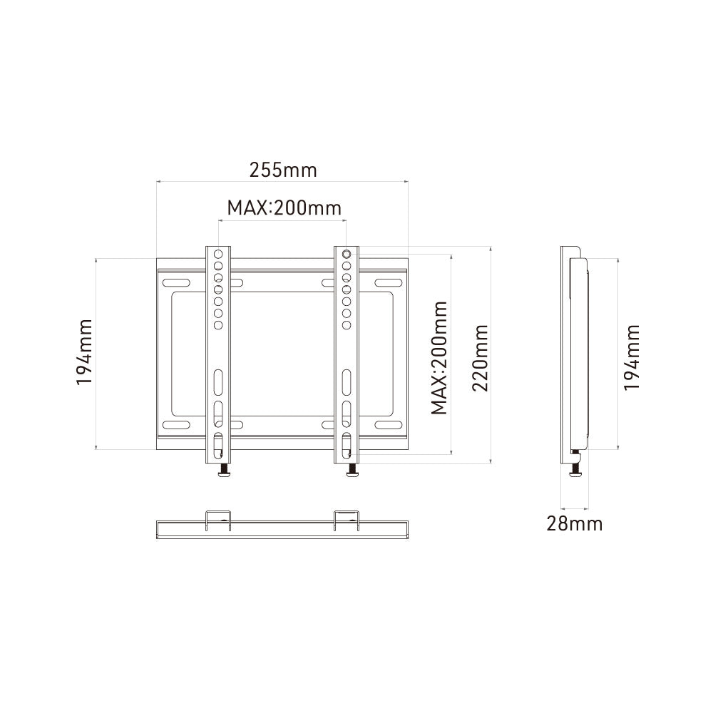 STD-004-BK｜製品一覧｜ディスプレイ壁掛金具 WALL FIT MOUNT｜製品