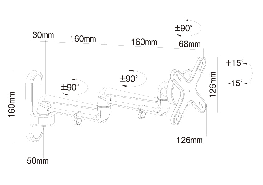 ARM-003｜製品一覧｜ディスプレイ壁掛金具 WALL FIT MOUNT｜製品案内