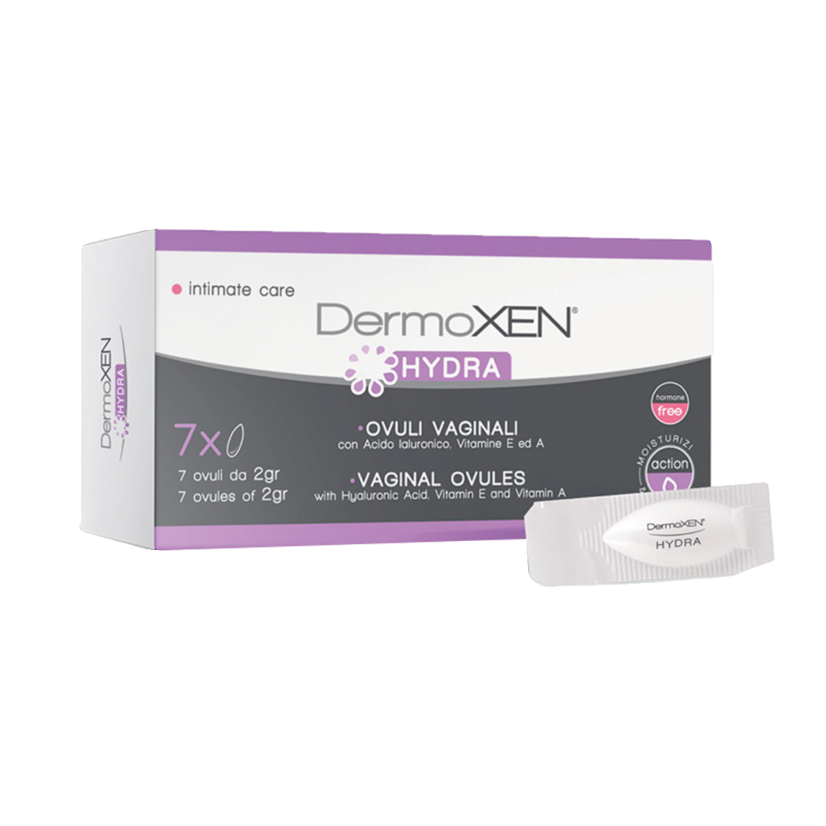 DERMOXEN HYDRA  Vaginal Ovules With Aloe and Hyaluronic Acid