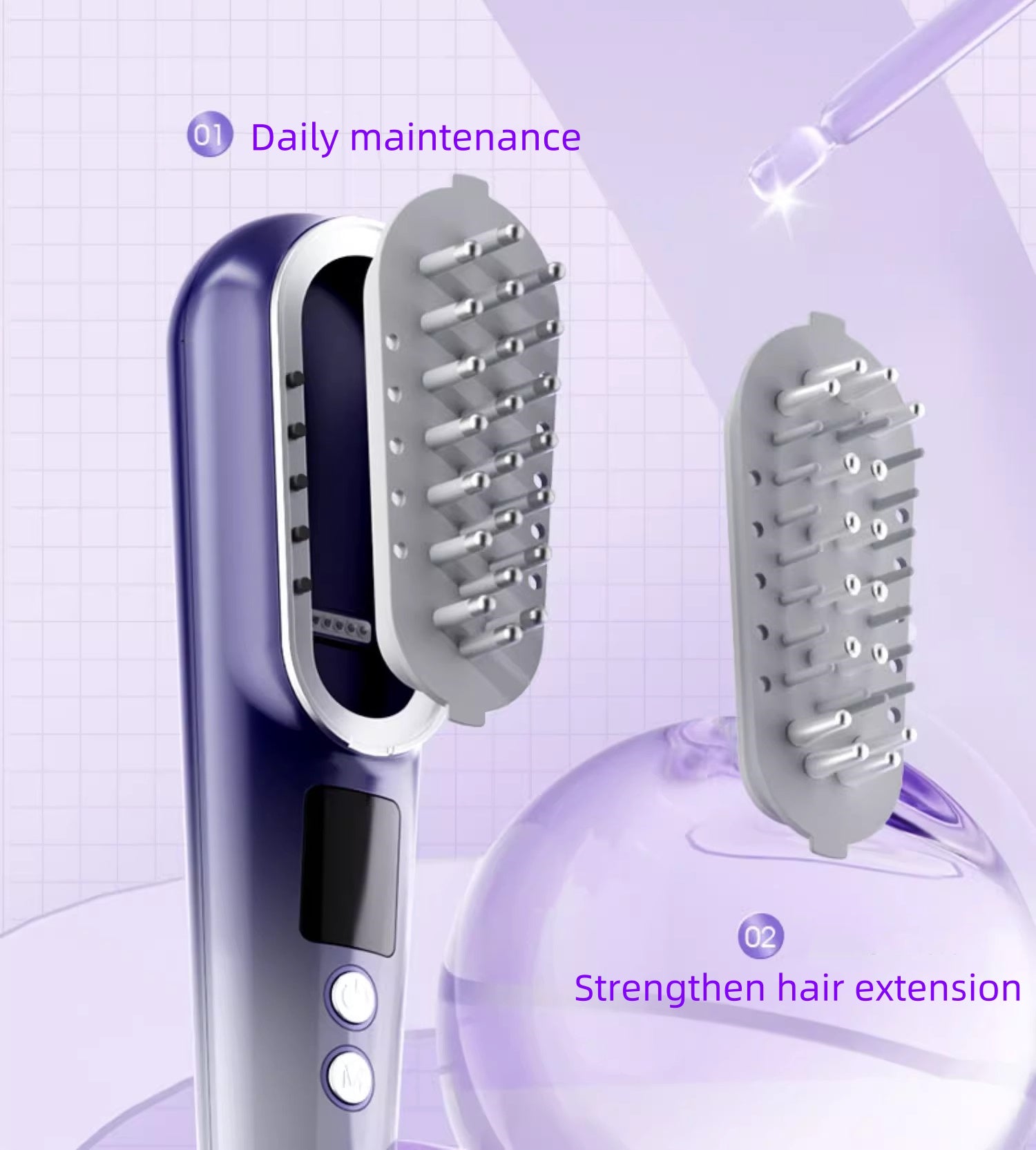 JUJY LLLT Light Therapy Double Comb Hair Growth Comb PRO