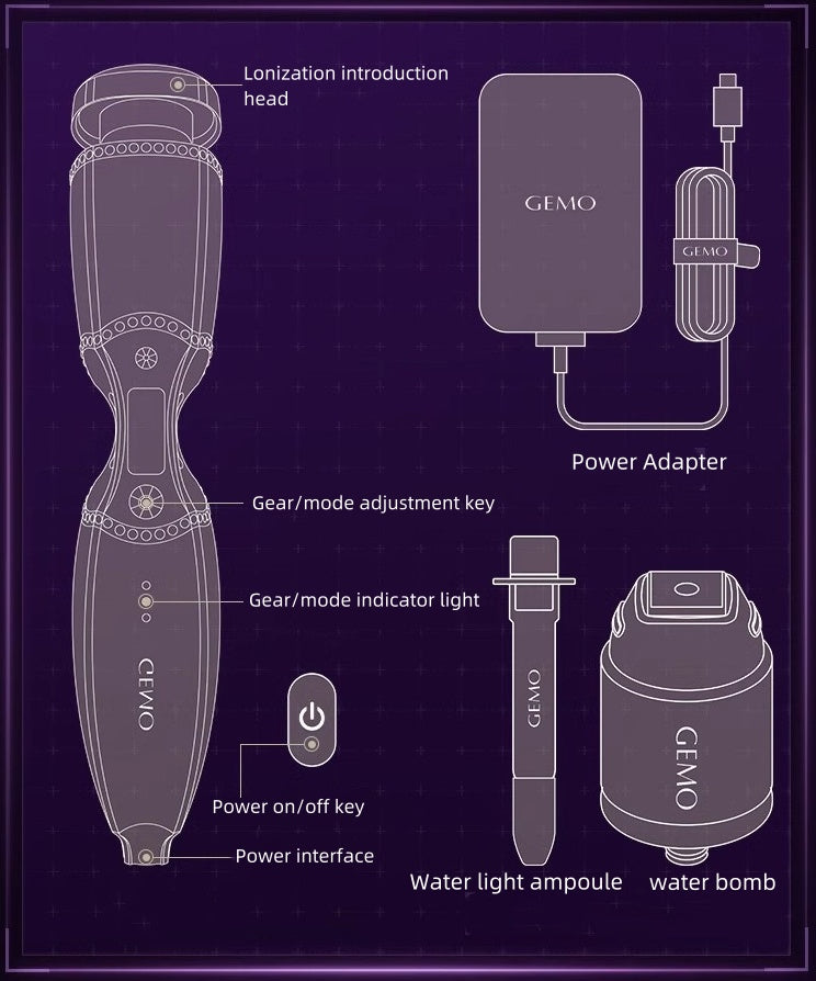 GEMO金茉莉複配水光炮打抗衰美容儀器