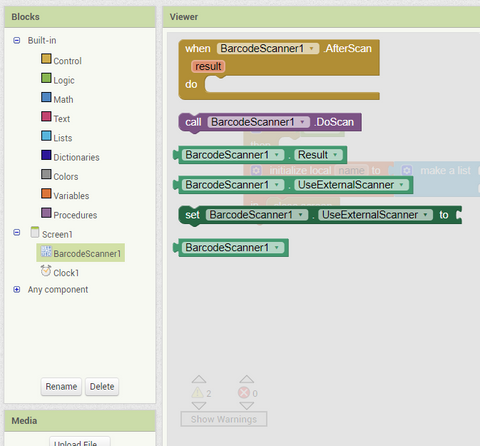 MIT App Inventor Module Close-up