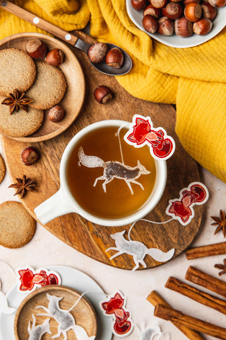 Sachet de thé en forme de Renard