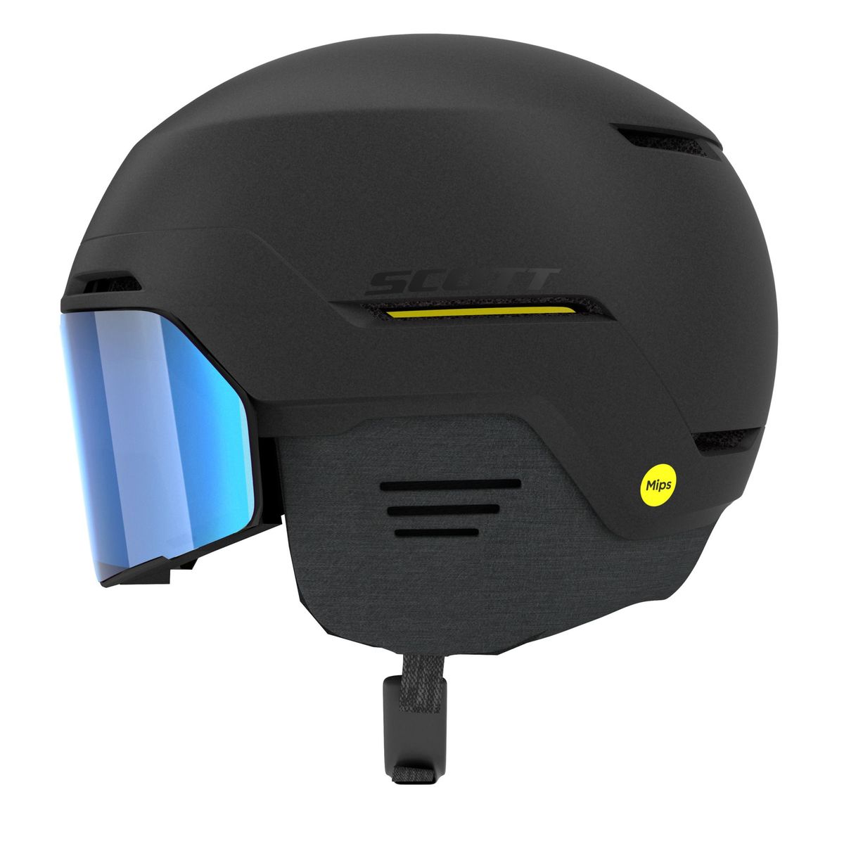 Scott Blend Plus LS skihelm met skibril zwart, S (51-55 cm)
