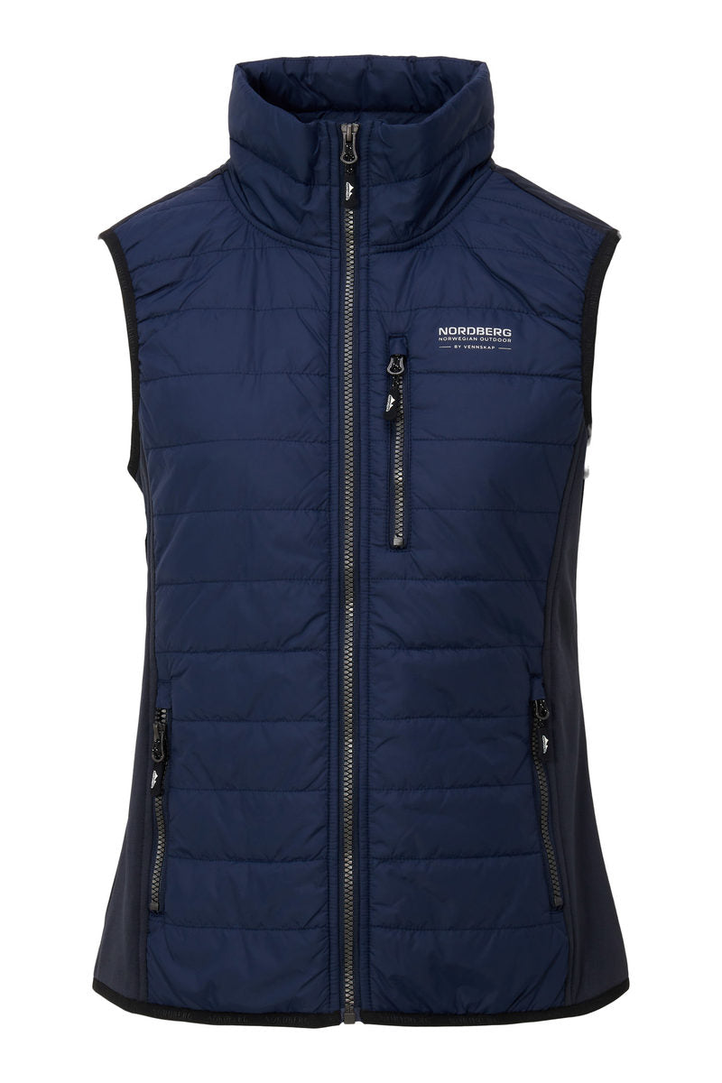 Nordberg Tirza Dames Bodywarmer Lj01801-ny - Kleur Blauw - Maat XXL