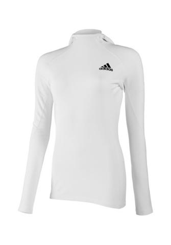 Adidas W ASA CW Hooded LS shirt m/lange mouw en shirt, wit / L