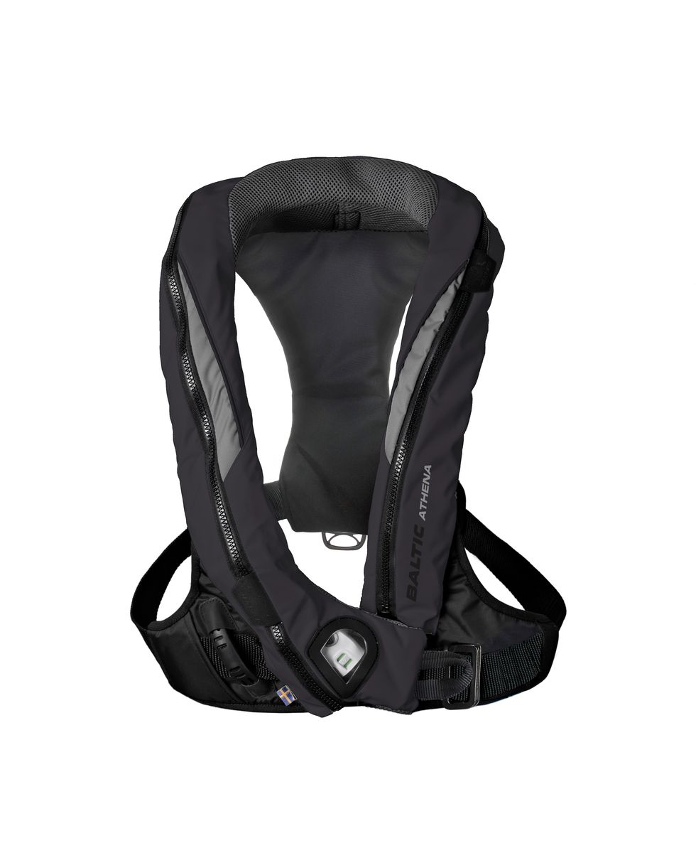 BALTIC ATHENA 165 AUTO REDDINGSVEST - HARNESS - BLACK/GREY - 40-120 KG