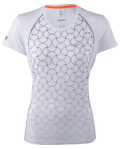 Craft Focus Cool SS  - Sportshirt - Vrouwen - Maat XL - Wit/Paars