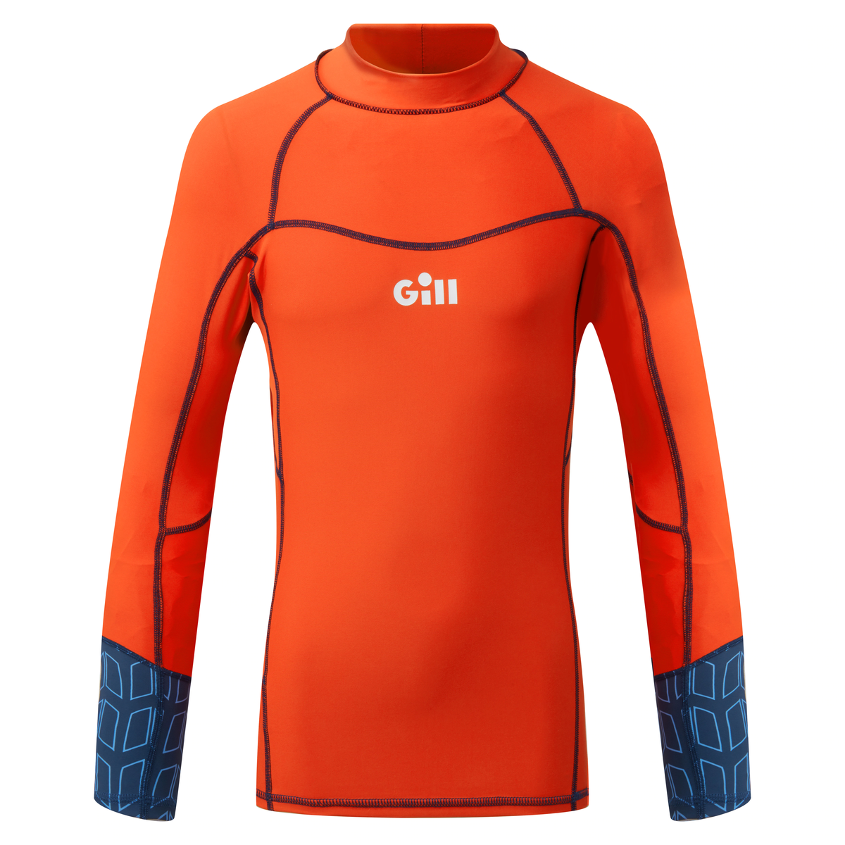 Gill Pro Rash Vest LS UV+ shirt lange mouwen oranje junior, JM (11-12 jaar)