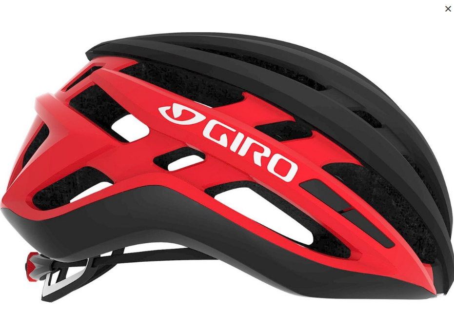 Giro Sporthelm - Unisex - zwart/rood/wit 59,0-62,5 hoofdomtrek