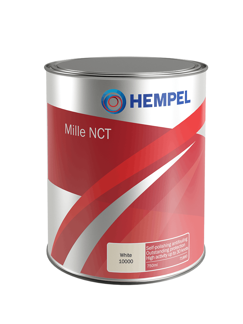 HEMPEL® Mille NCT 7174C White 10101 - Zelfslijpende Antifouling - Zout Water - GESCHIKT VOOR ALUMINIUM
