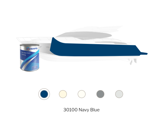 Hempel Non-Slip Deck Coating halfglans antislipverf 750 ml, 30100 navy blauw