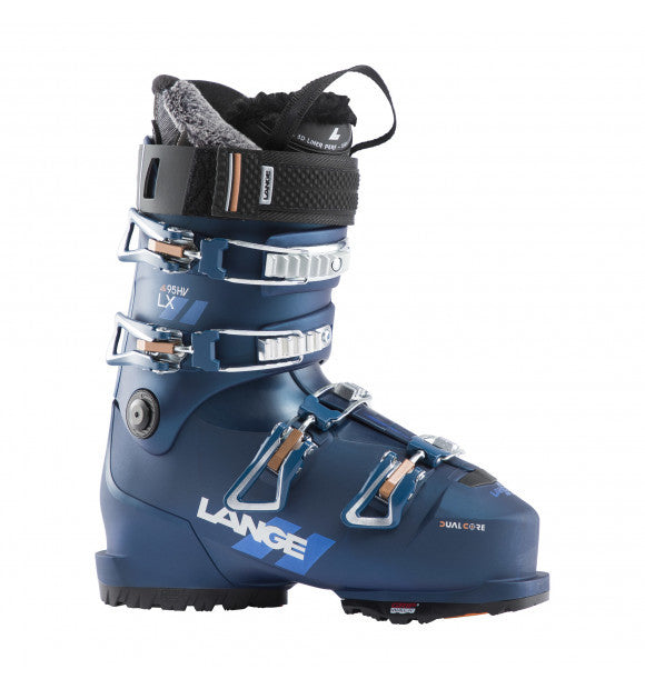 Lange LX 95 W HV GW all mountain skischoenen blauw dames, 24.5
