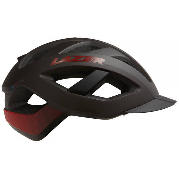 Lazer Cameleon maat L MTB fietshelm, zwart met rood / S (52-56 cm)