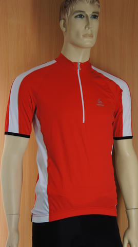 Loffler Trikot Hot Bond elastic fietsshirt korte mouwen rood heren, L