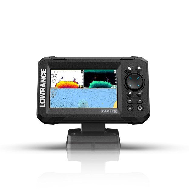 Lowrance Eagle 5 met SplitShot HD transducer fish finder/kaartplotter