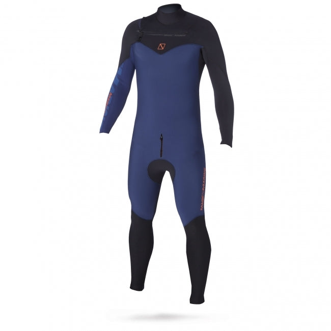 Magic Marine Ace F-zip 4/3 Fullsuit heren wetsuit, LT