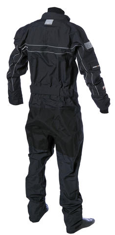 Magic Marine Regatta Br.Drysuit Jr. met sokken (front zip), zwart / 140