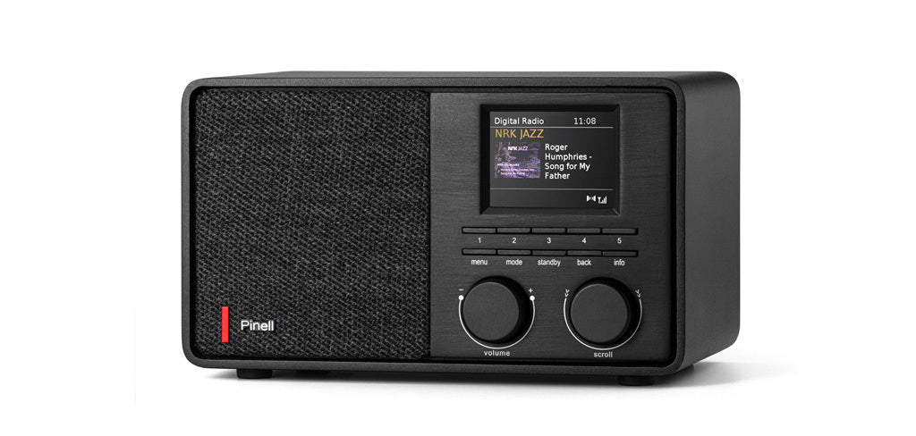 Pinell Supersound 201W - DAB+/Internet tafelradio - zwart