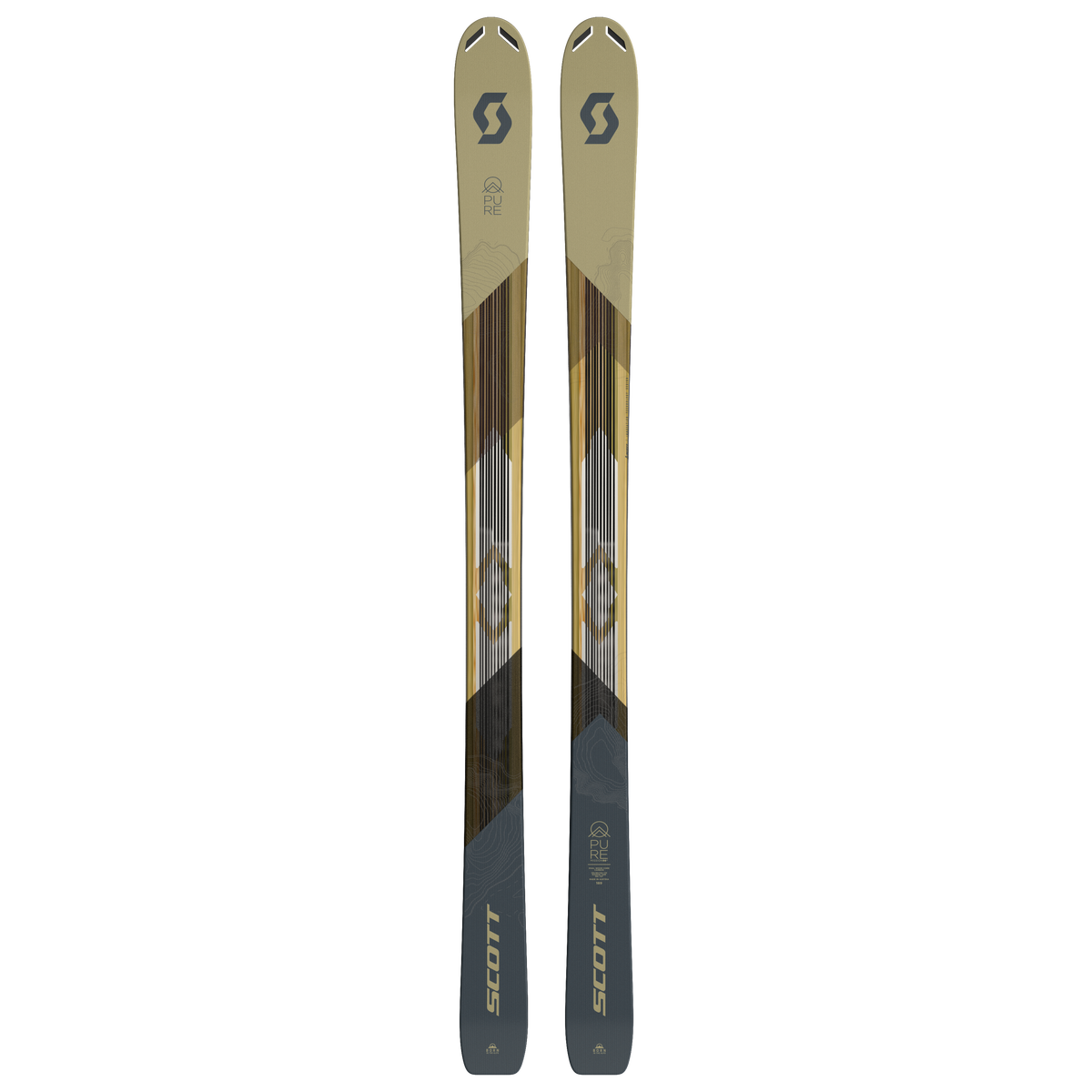 Scott Pure Mission 98Ti freeride ski's bruin/zwart, 177 cm