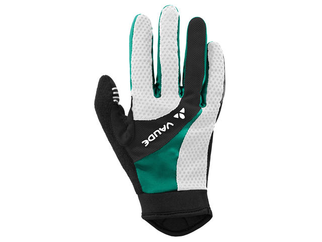 Vaude Women's Dyce Gloves fietshandschoenen, groen met zwart en wit / XXS