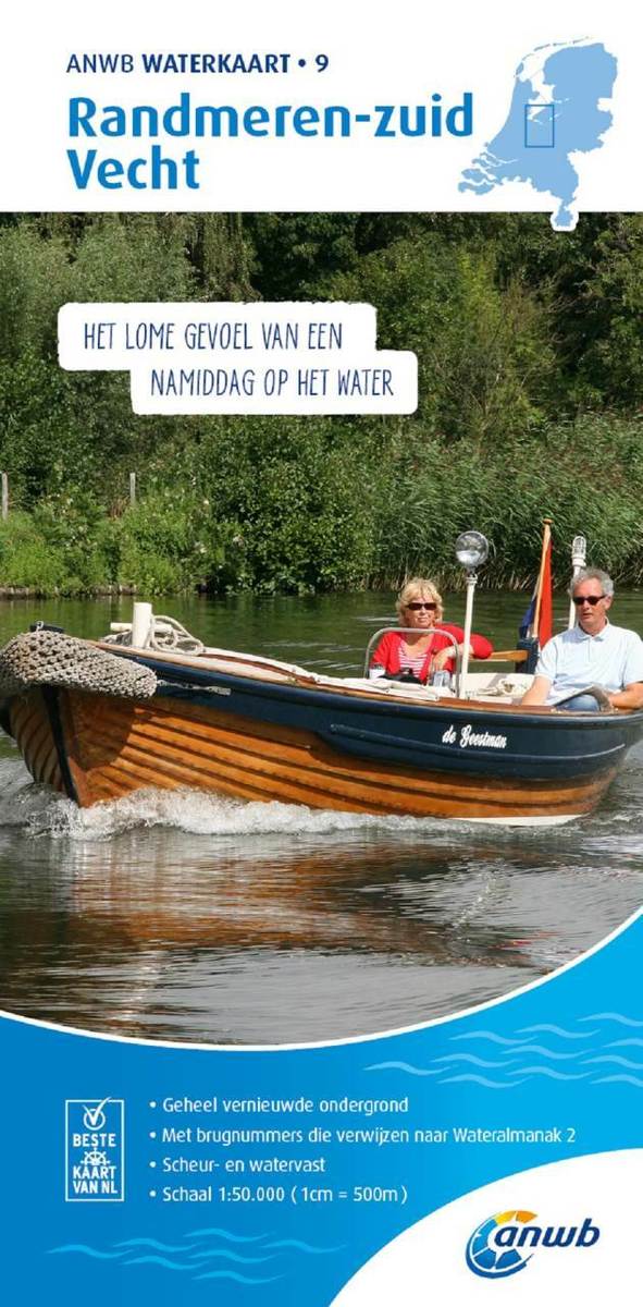 ANWB Waterkaart 9 Randmeren-Zuid/Vecht