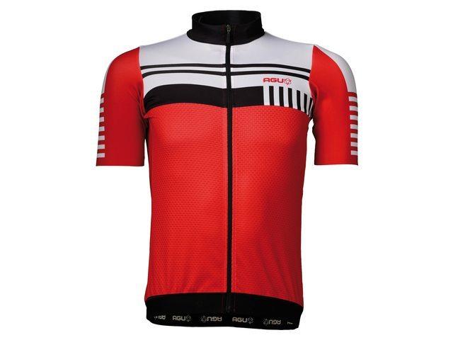 Agu Naro fietsshirt korte mouwen rood heren, XL