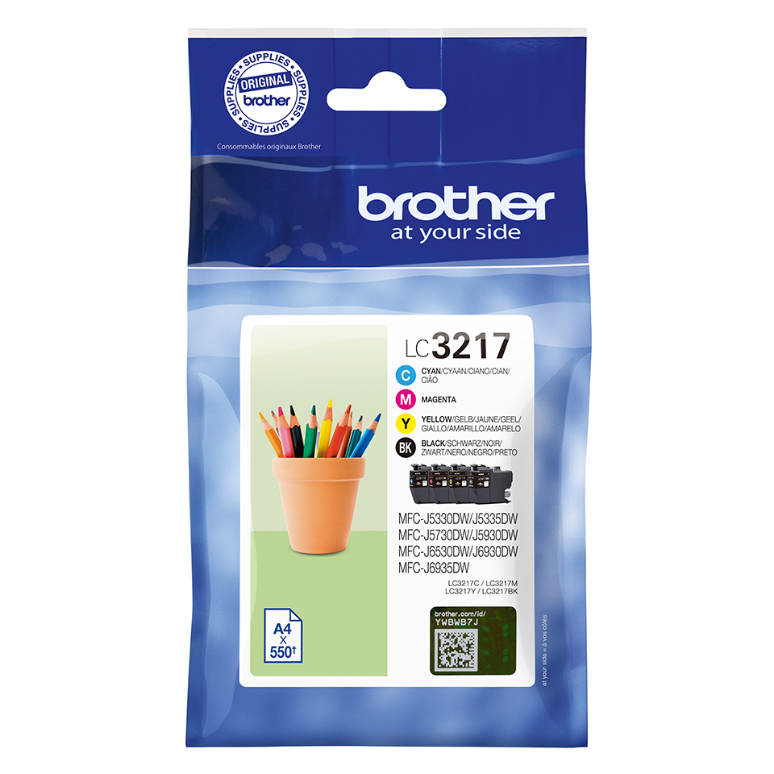 Brother Lc-3217 Multipack Zwart En Kleur Cartridge