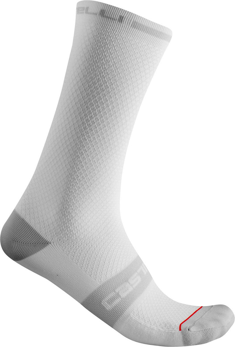 Castelli - Superleggera T 18 Sock - Fietssokken maat L/XL, grijs