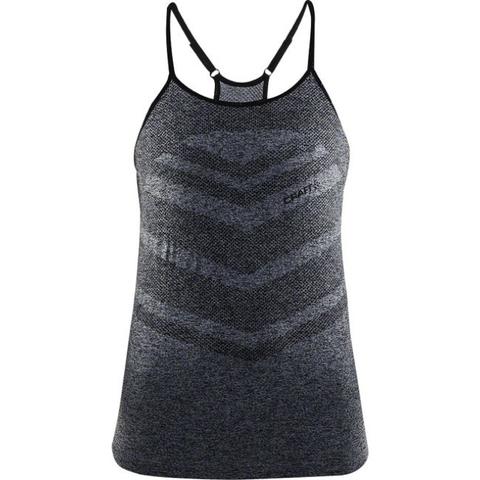 Craft cool comfort singlet w - Sportshirt - Dames - Black Mélange - XL