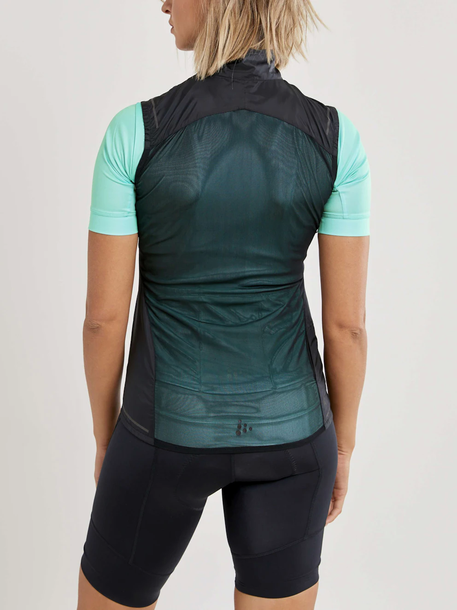 Essence Light Windstopper Vest, dames, zwart