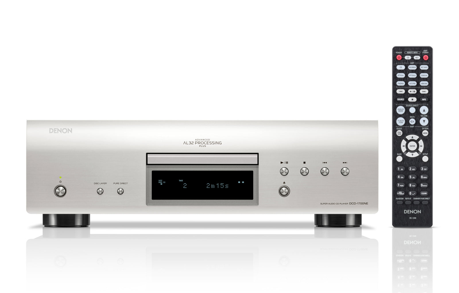 Denon: DCD-1700NE CD-speler - Zilver