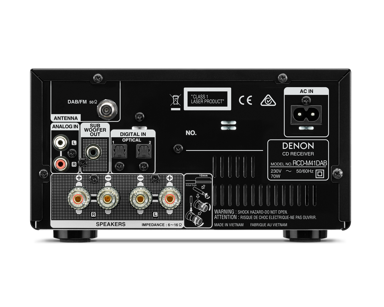 Denon RCD-M41DAB Stereo set Zwart