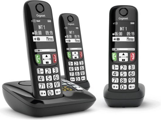 Gigaset A735A Trio Dect telefoon Zwart