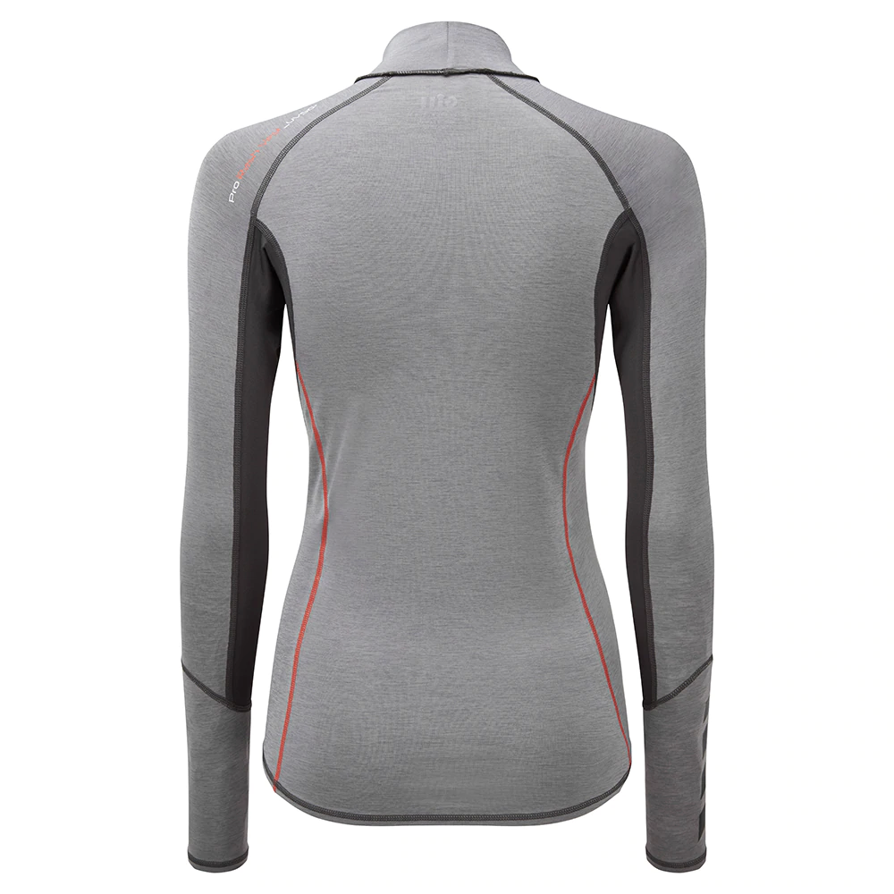 Gill Eco Pro Rash Vest LS UV+ grijs dames, M