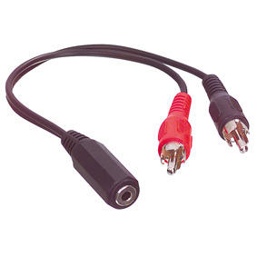 Golden Note 3.5mm Jackkabel 3.5mm jack female>2x rca male