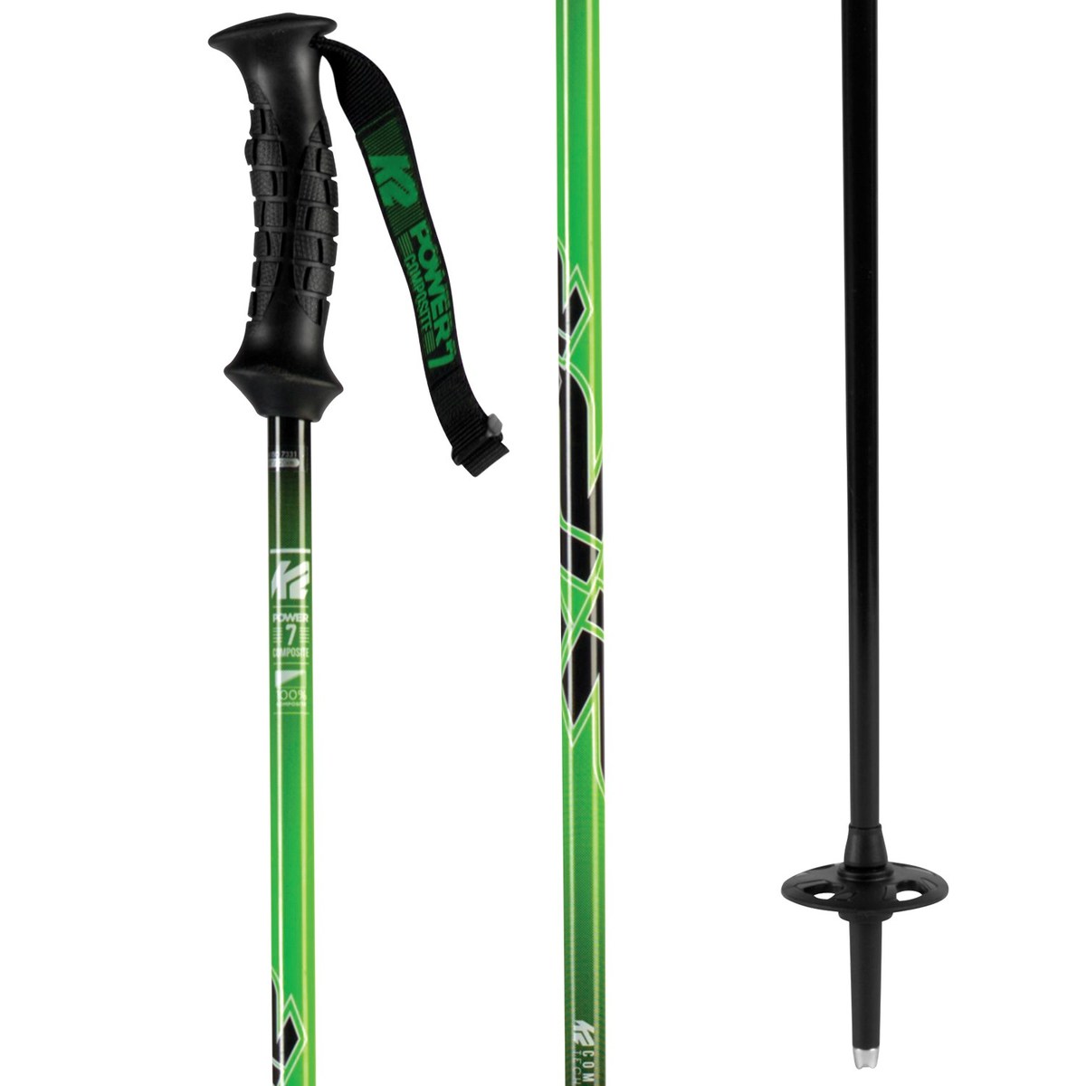 K2 Power 7 Composite skistokken - groen - 110 cm