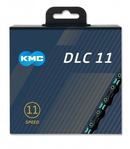 KMC X11SL DLC ketting 11 speed - Zwart/Celeste