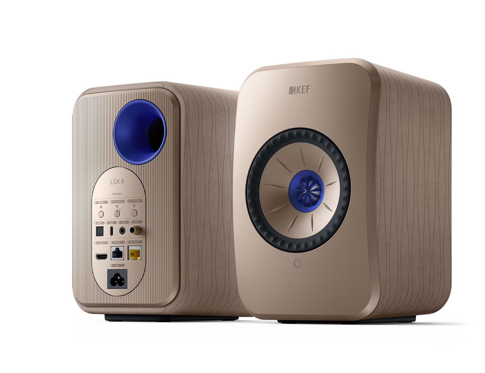 KEF - LSX II Wireless Stereo Speakers - Gold