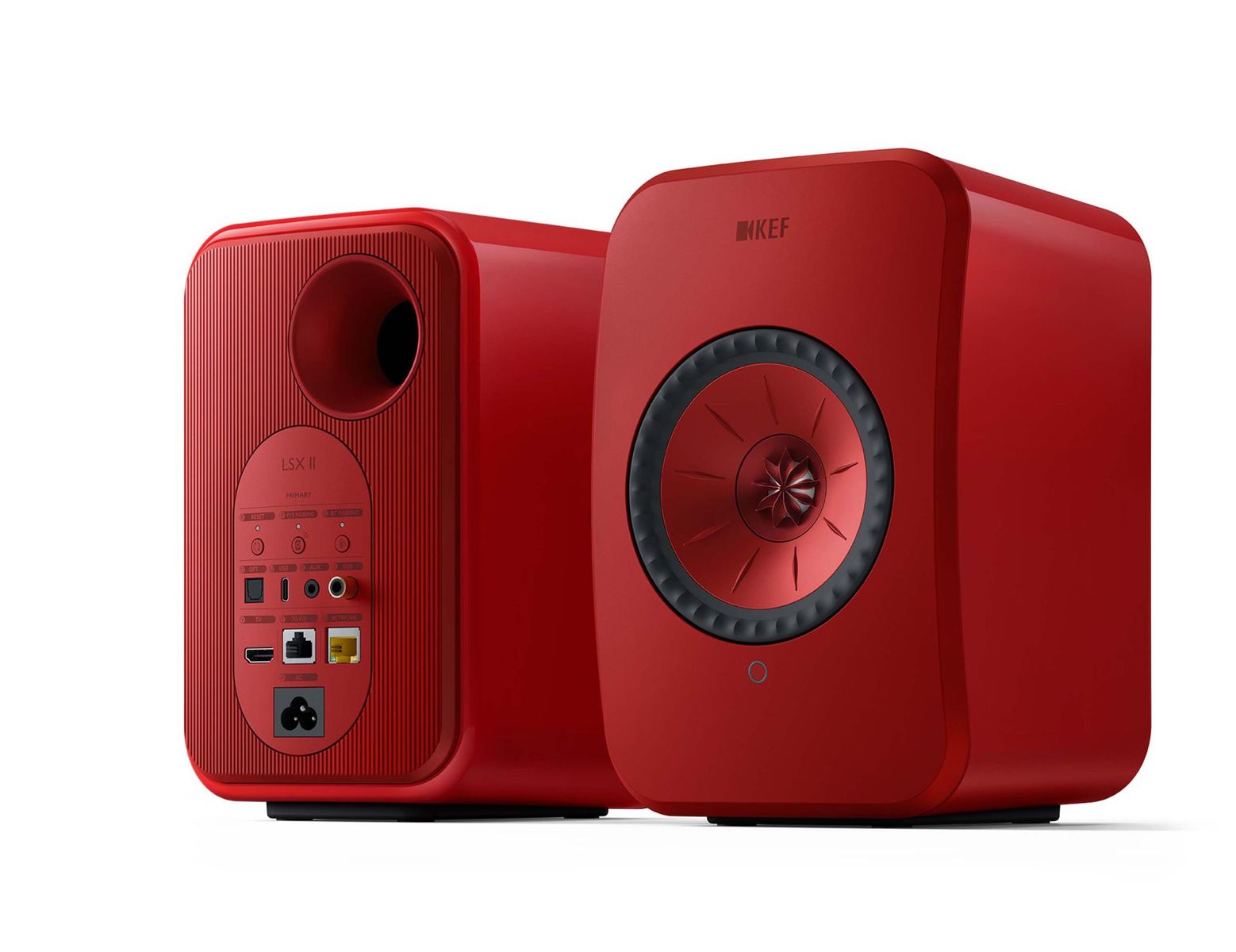 KEF LSX II Wireless Stereo Speakers - Lava Red ( prijs per set )