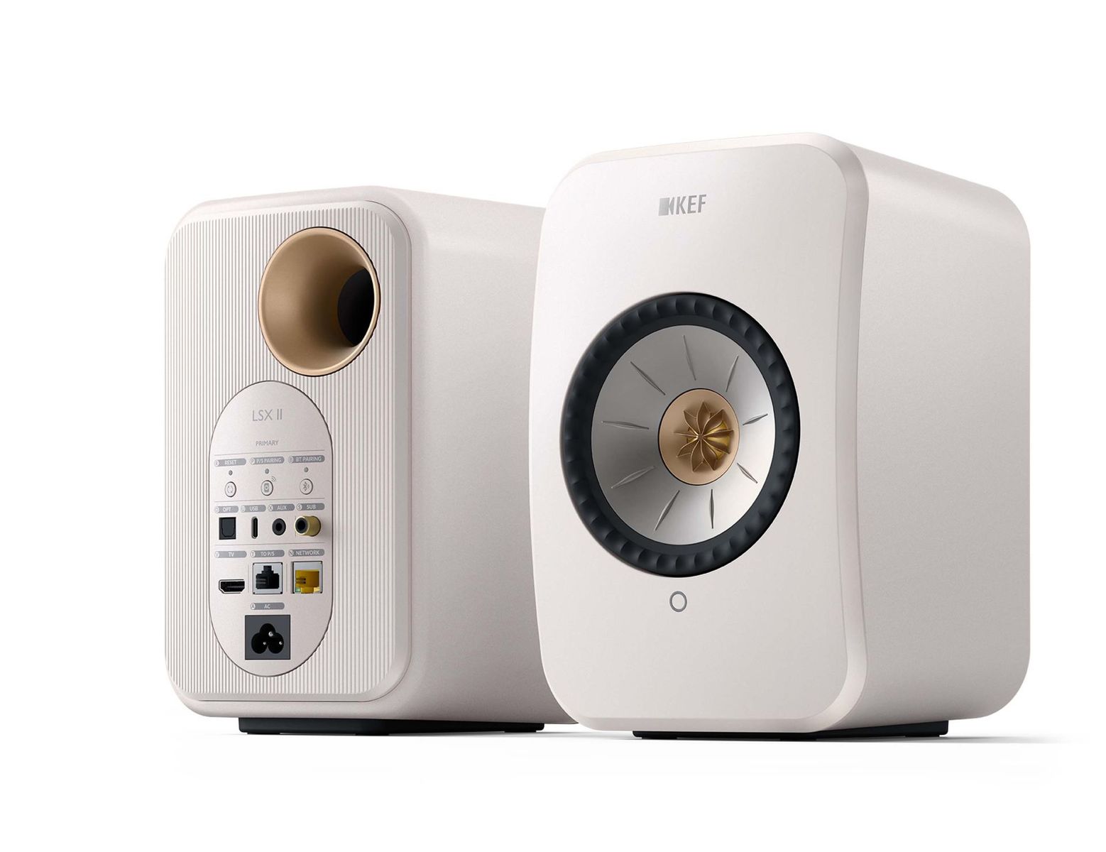 KEF LSX II Wireless Stereo Speakers - Mineral White ( prijs per set )