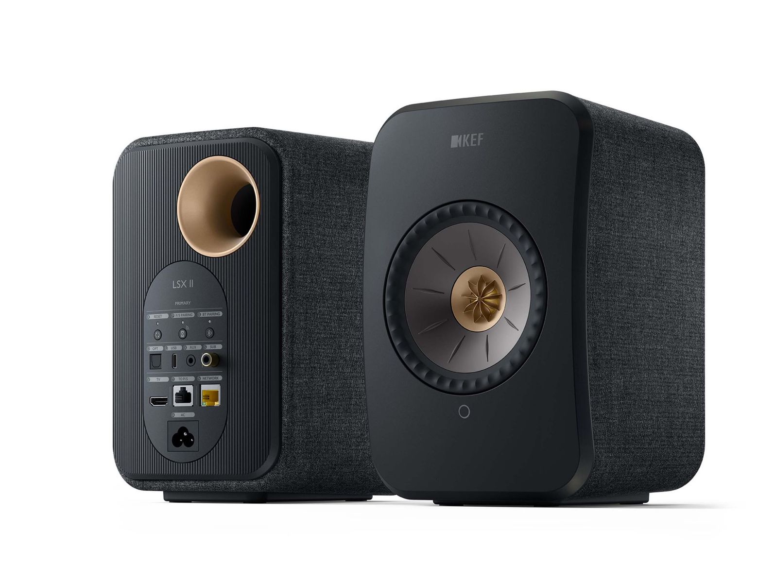 KEF LSX II - Wireless Stereo Speakers - Carbon Black ( prijs per set )