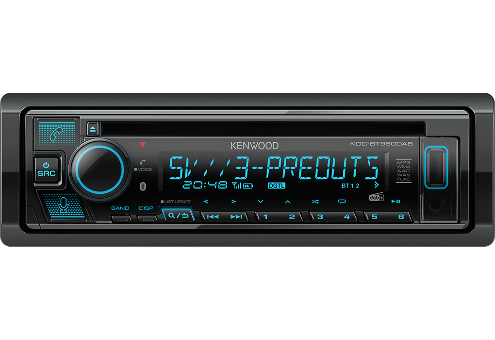 Kenwood KDC-BT960DAB Autoradio met CD-speler met FM-DAB+ tuner