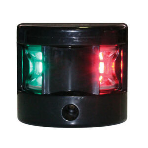 FOS serie 12 LED navigatieverlichting - 2-kleuren (groen/rood) = Zwart