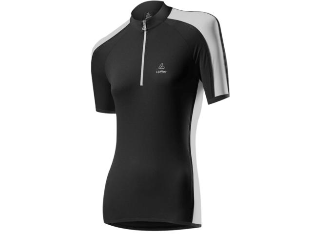 Loffler Hot Bond fietsshirt korte mouwen zwart dames, L