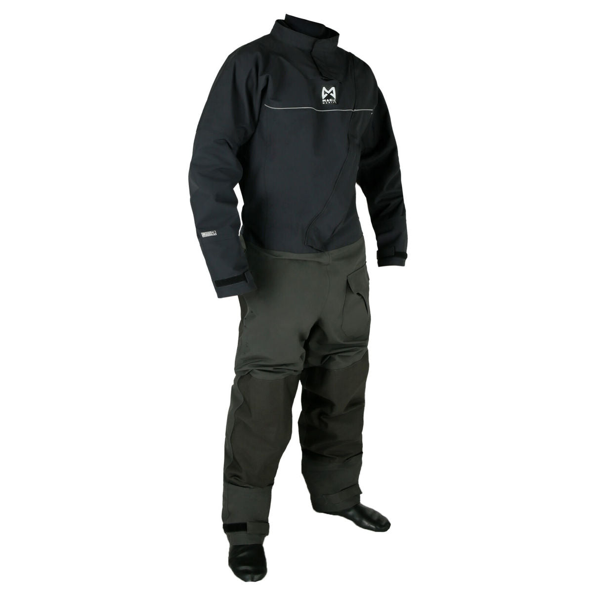 Magic Marine Regatta Drysuit Fzip droogpak grijs junior, 164