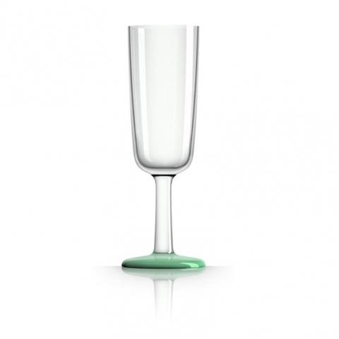Palm Champagneglas onbreekbaar met antislip bodem, groen