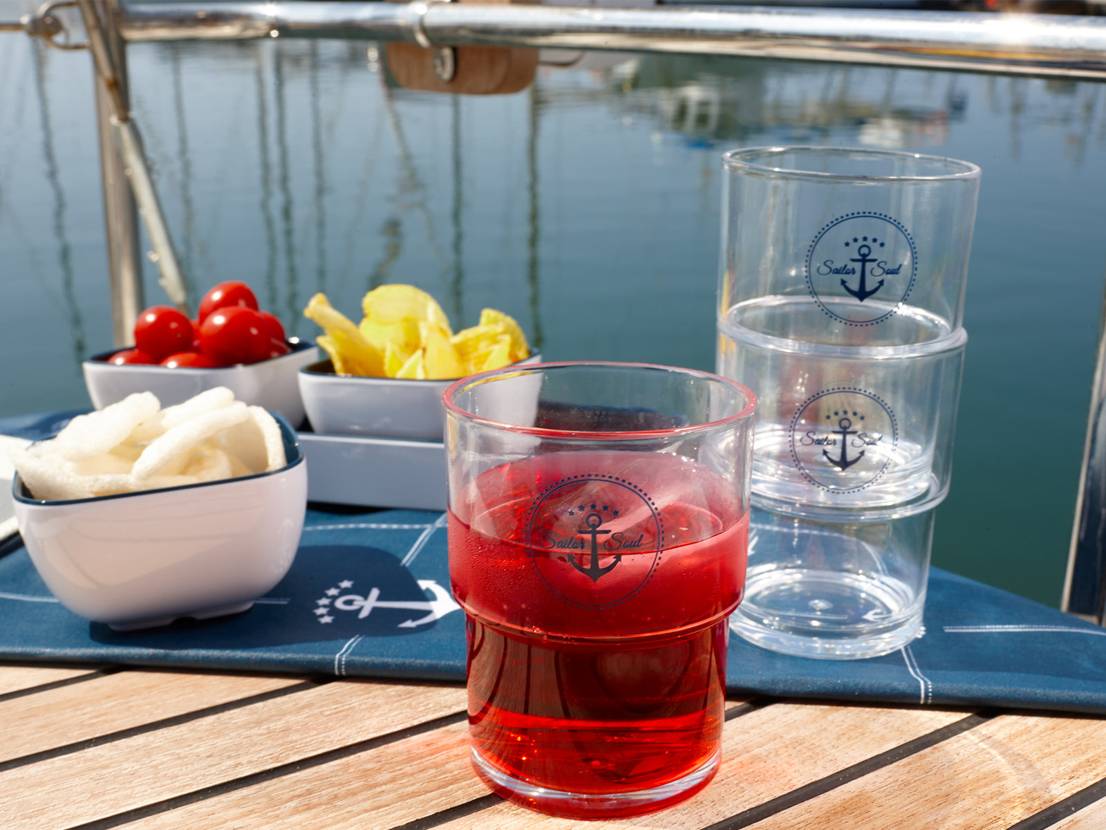 Marine Business Scheepsservies Sailor Waterglazen set 6 stuks