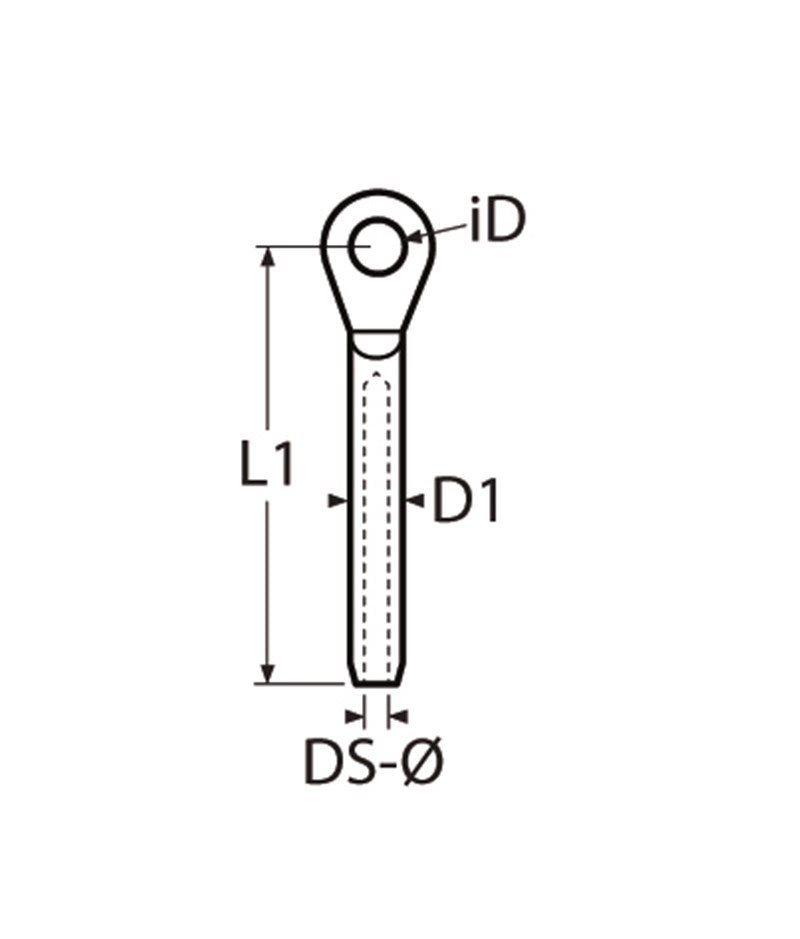 Marinetech 8281407 Oogwalsterminal 7,0mm x 99mm