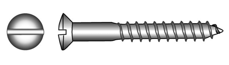 Marinetech 90095460 70 Houtschroef LK/Zaagsnede 6.0x70 (2stk) DIN95